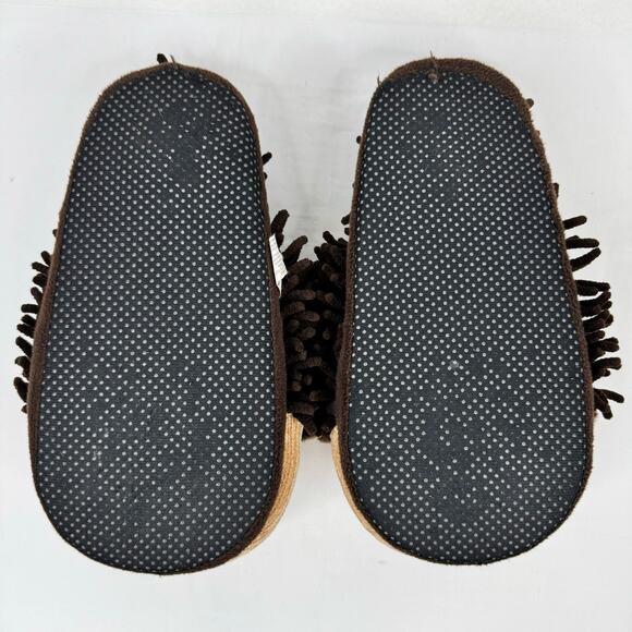 Aroma Home Brown Hedgehog Animal Fuzzy Slippers Adult Womens Large Up to 10 - Picture 6 of 8